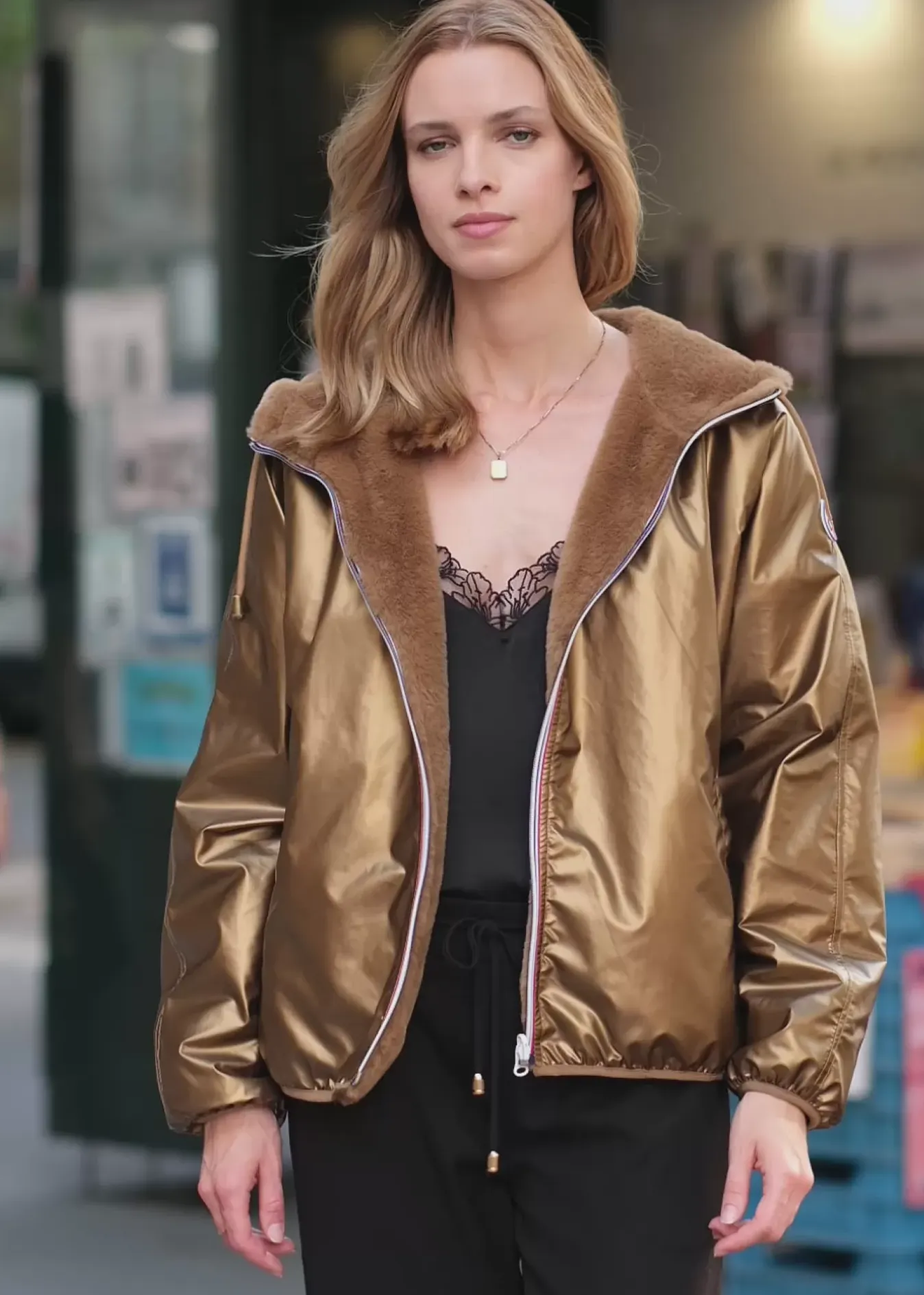 Femmes LA PETITE ÉTOILE Manteaux & Vestes|Coupe-Vent Reversible Stalia F