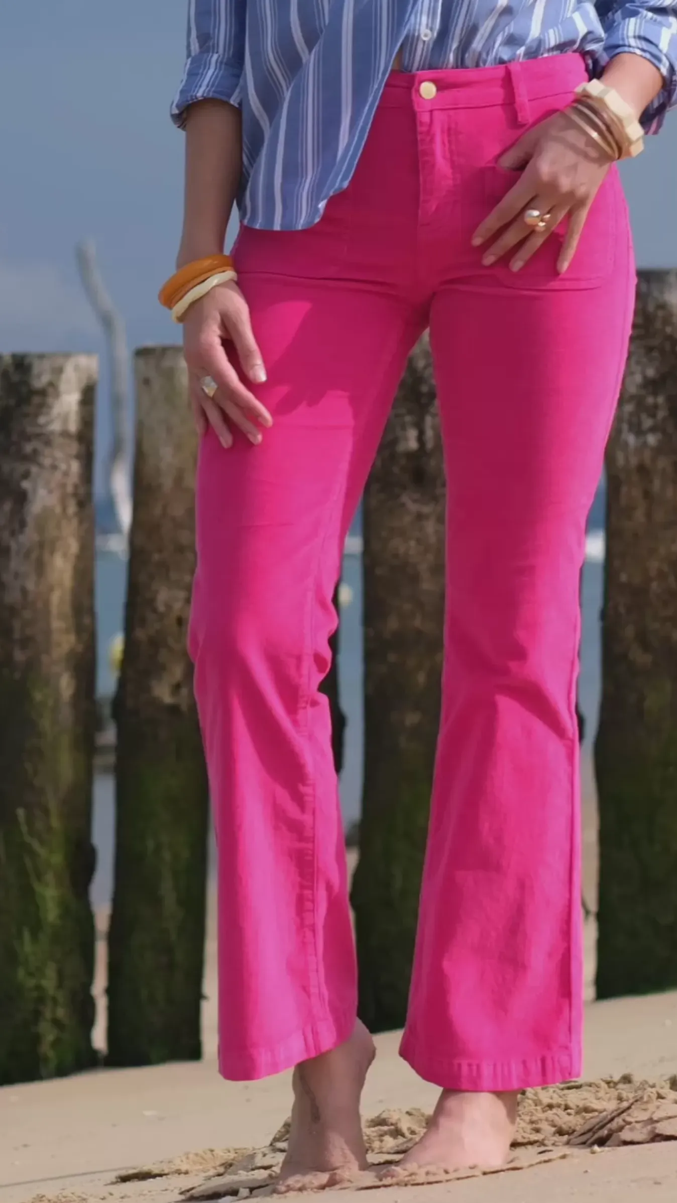 Femmes LA PETITE ÉTOILE Pantalons & Jeans|Pantalon Sonny Velours