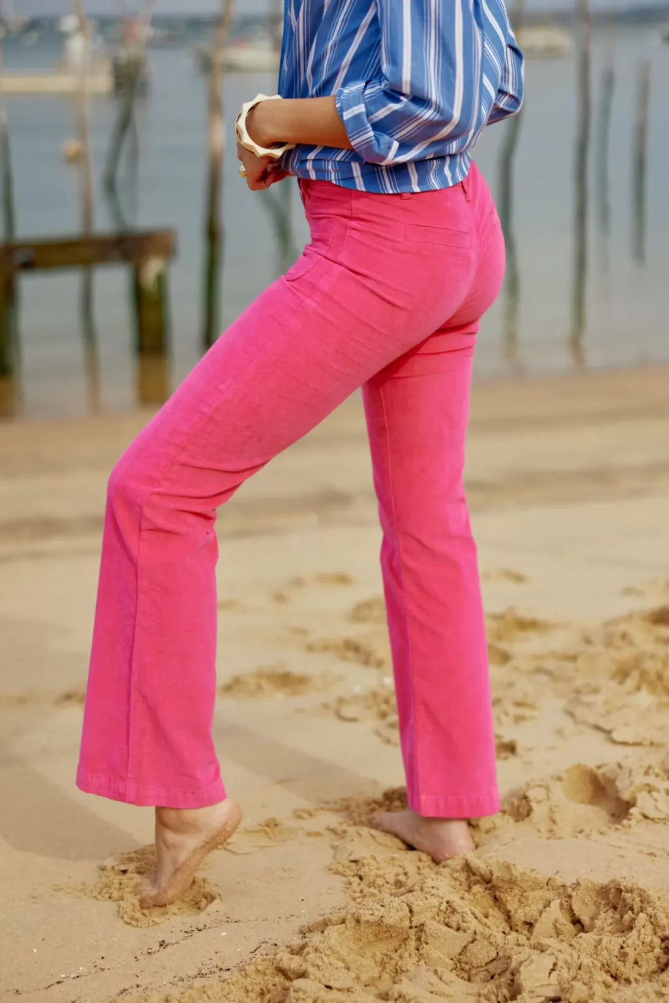 Femmes LA PETITE ÉTOILE Pantalons & Jeans|Pantalon Sonny Velours