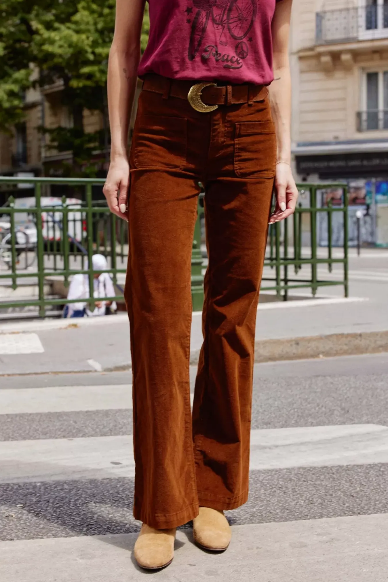Femmes LA PETITE ÉTOILE Pantalons & Jeans|Pantalon Sonny Velours