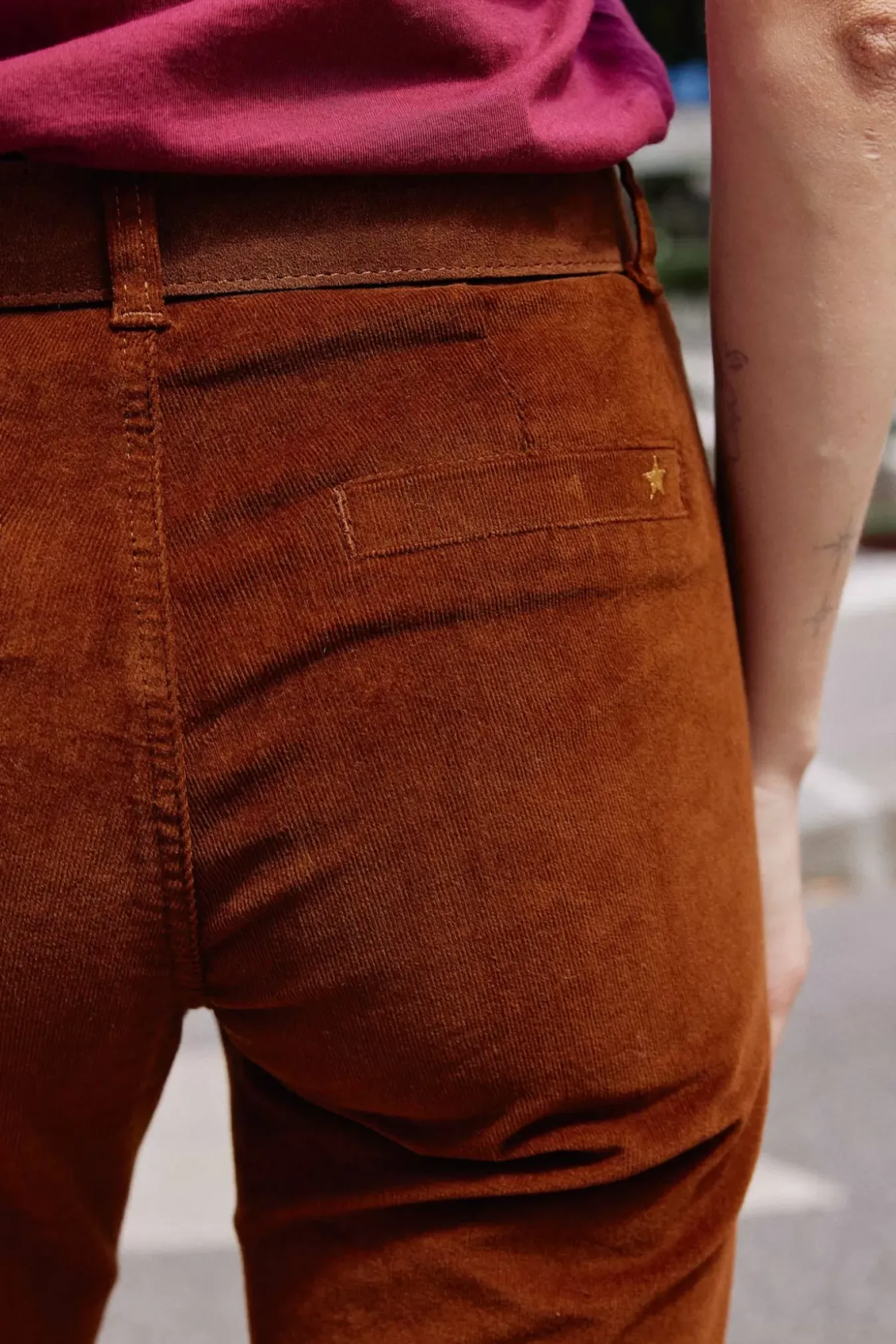 Femmes LA PETITE ÉTOILE Pantalons & Jeans|Pantalon Sonny Velours