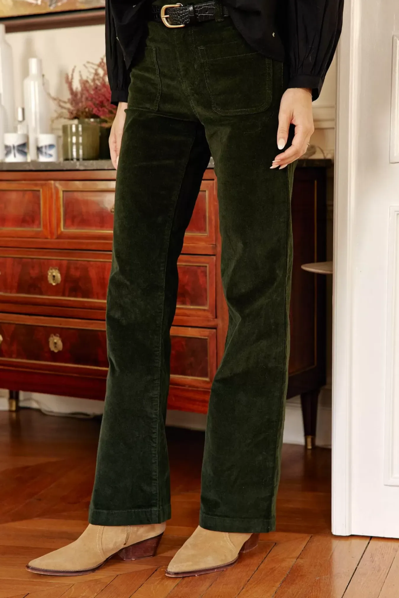 Femmes LA PETITE ÉTOILE Pantalons & Jeans|Pantalon Sonny Velours