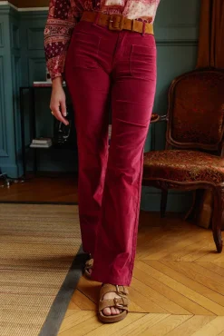 Femmes LA PETITE ÉTOILE Pantalons & Jeans|Pantalon Sonny Velours