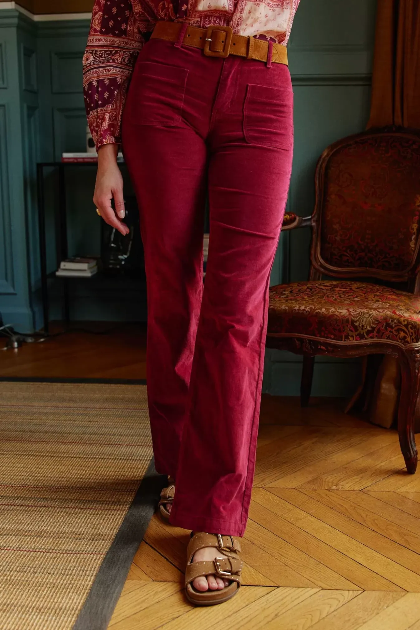Femmes LA PETITE ÉTOILE Pantalons & Jeans|Pantalon Sonny Velours